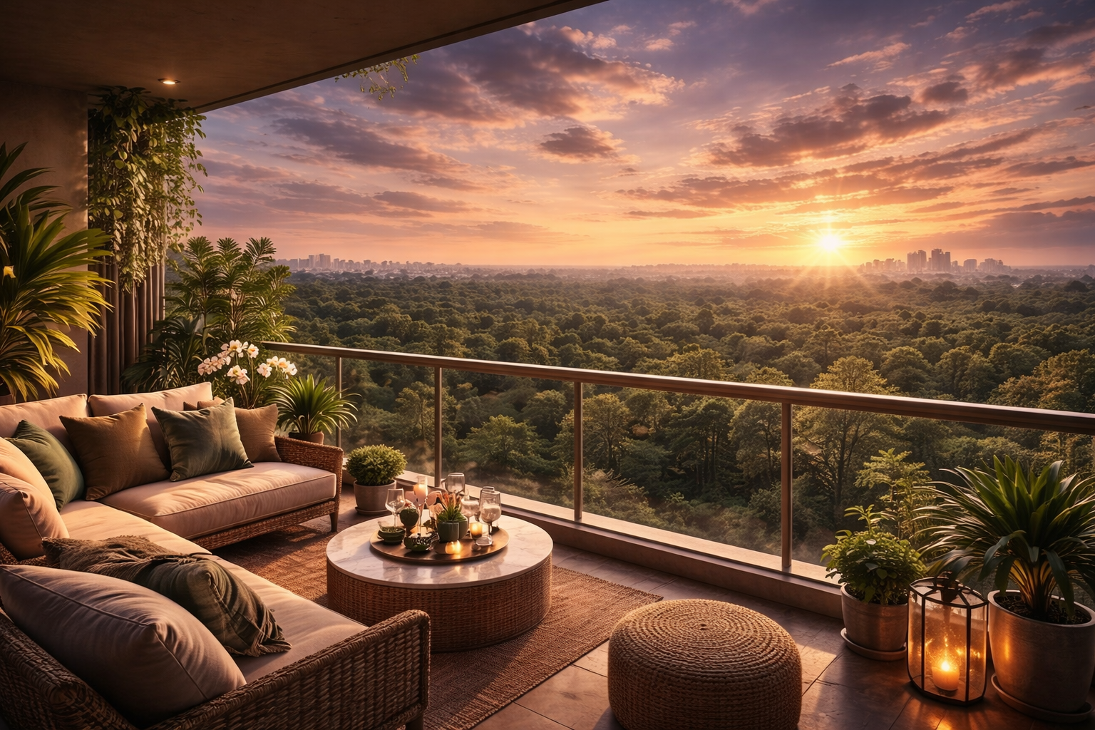 Brigade Stellaris Forest View Balcony – Green Views from 5th Floor Onwards